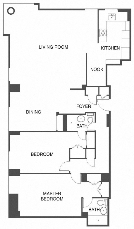floor plan photo of the millennium town center in baton rouge, la